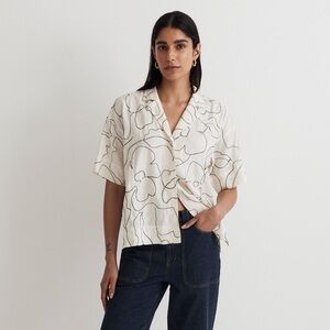 Madewell Embroidered Button-Up Camp Shirt